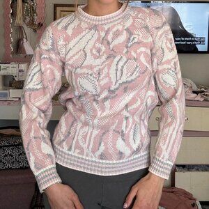 Cozy Vintage Pink And White Ffc 0